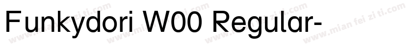 Funkydori W00 Regular字体转换